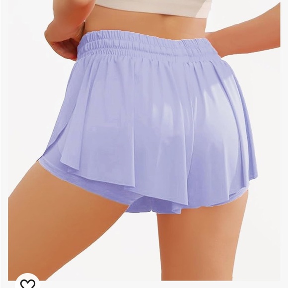 Wsirmet Pants - Wsirmet flowy 2 in 1 lilac shorts size Medium {1018}